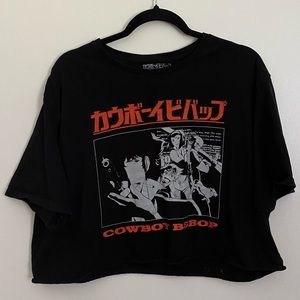 Anime Cowboy Bepop Cropped T-Shirt